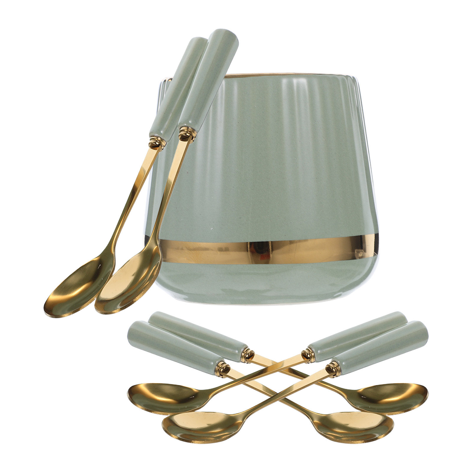 Coffee Tea Jar Set - 7Pcs Coffee Spoons Set Mini Dessert