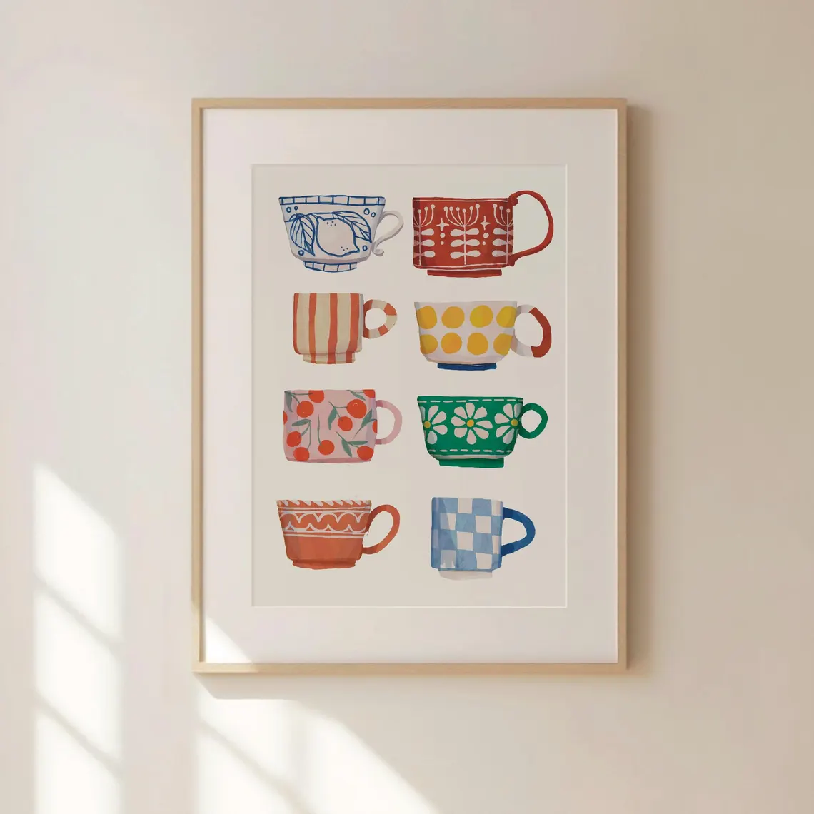 Coffee Tea Pictures - Tea Cup Print, Breakfast poster, Coffee