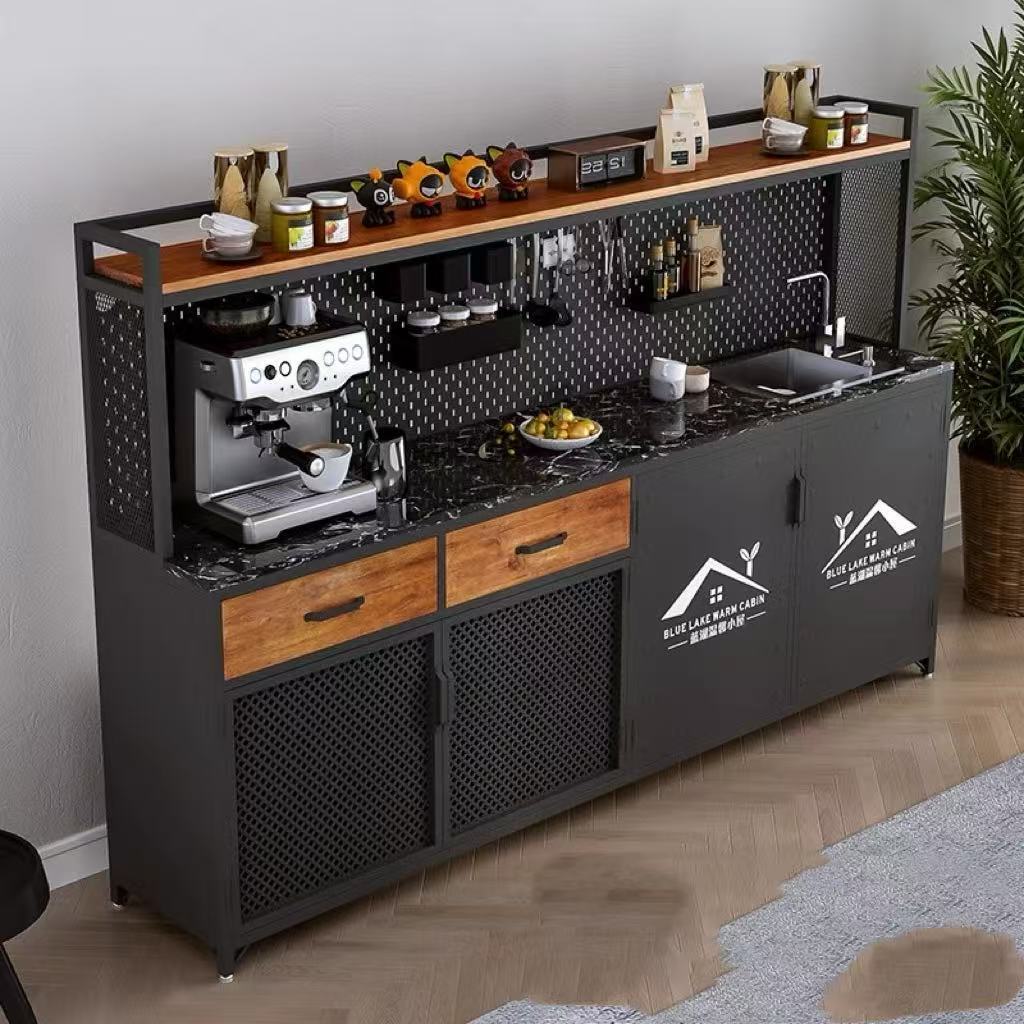 Coffee Tea And Company - Office water bar integrated , sideboard,