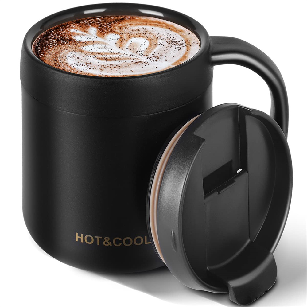 Coffee Tea Exchange - 350/500ml Insulated Coffee Mug with Handle