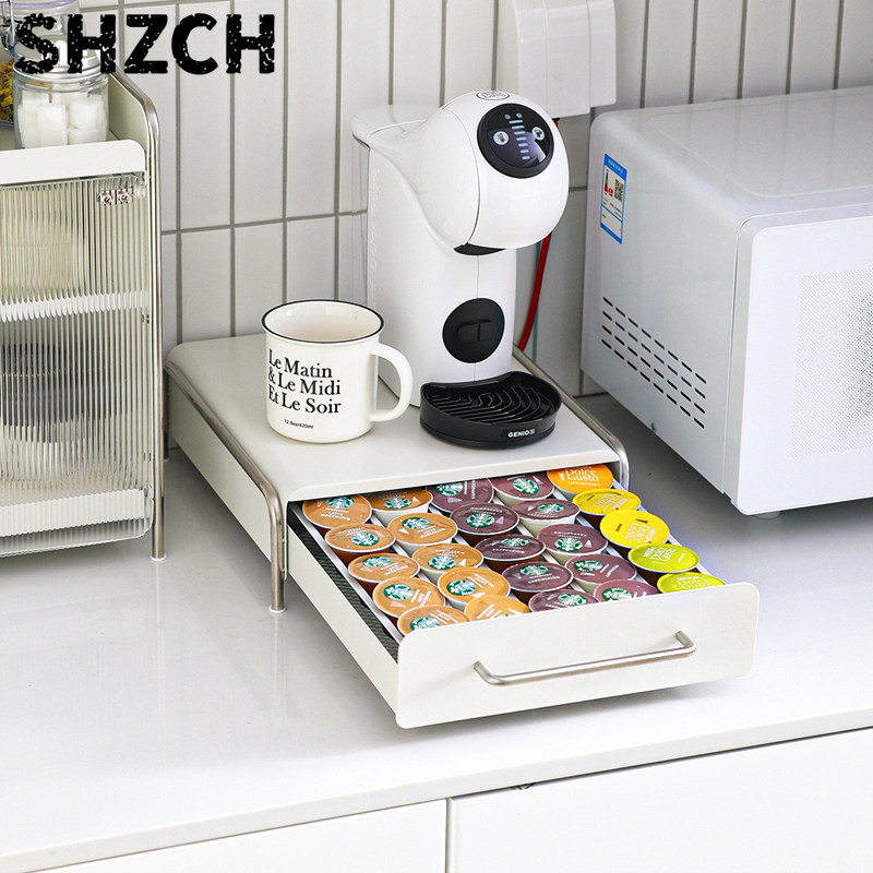Coffee Tea Box - Coffee Capsule Holder, INS Style Drawer