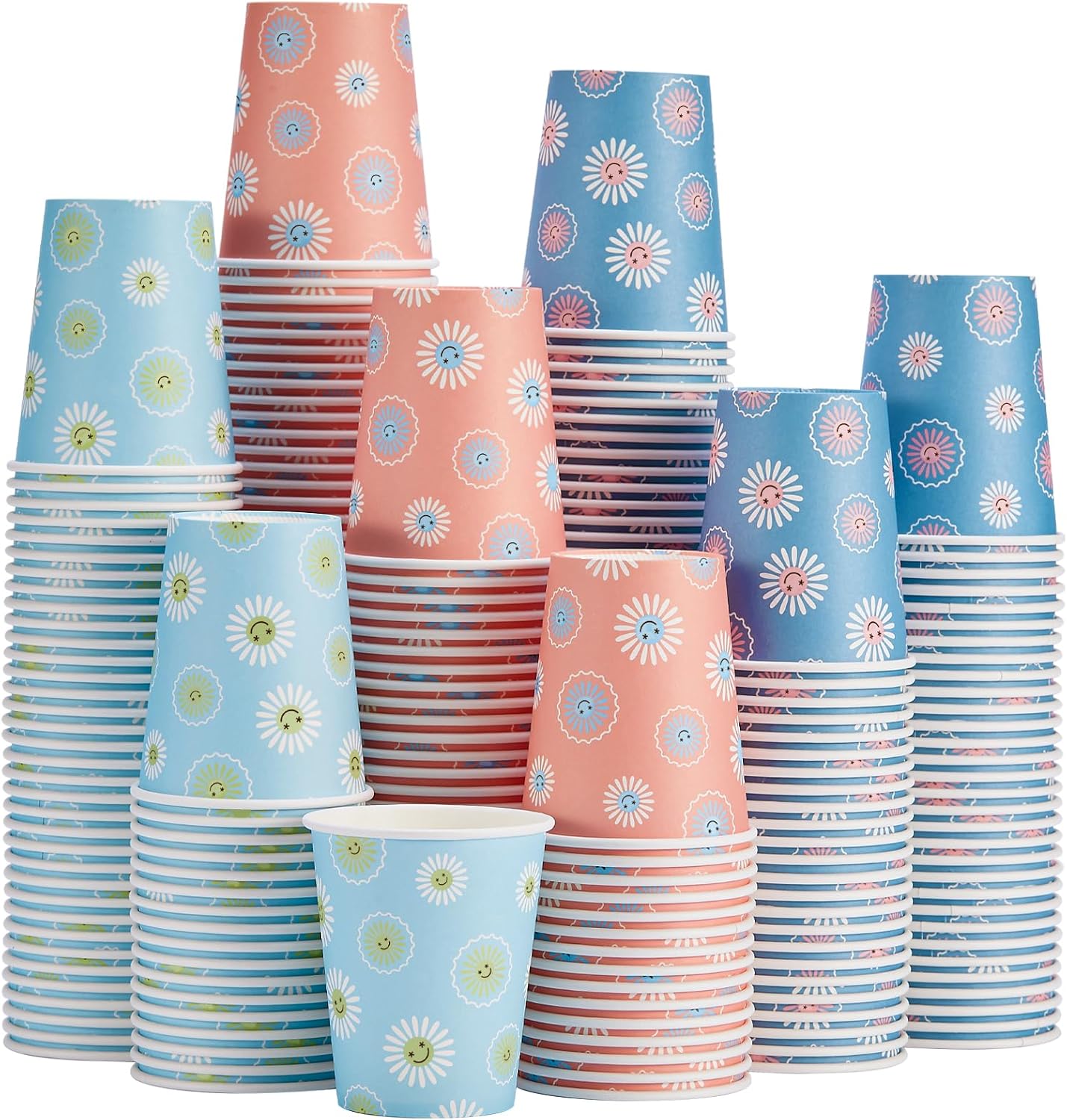 Coffee Tea Images - 300 Pack 8oz Disposable Paper Cups,