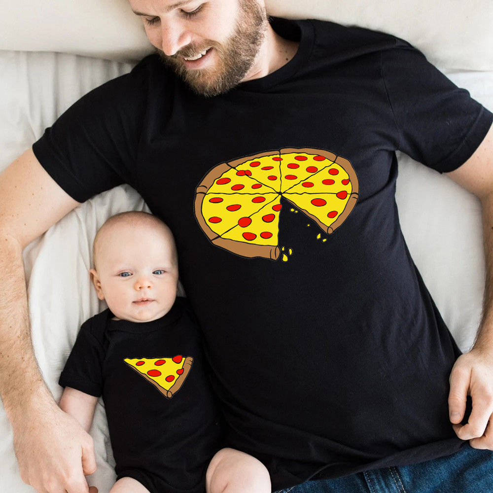 Coffee Tea Or Me - Funny Pizza Print Father Mother Kids