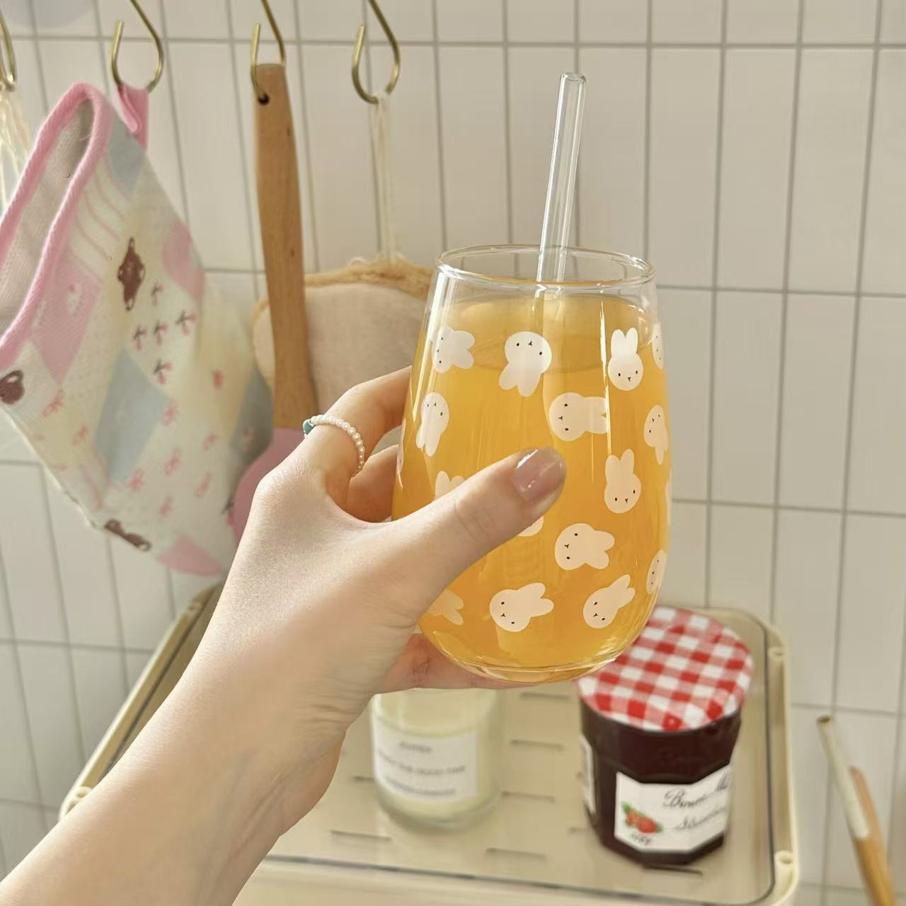Cute Miffy Rabbit Printed Glas - огляд і ціна Coffee Tea & Company