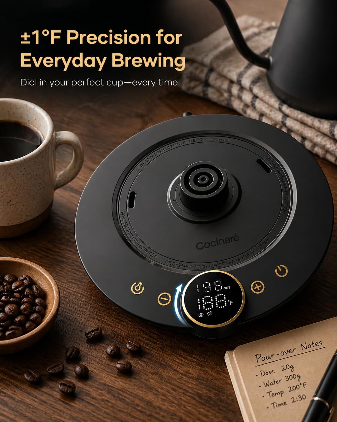 Precision Gooseneck Electric K - огляд і ціна Coffee Tea Images