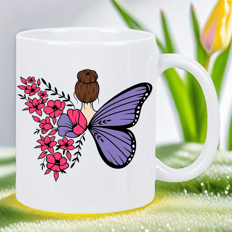Butterfly and Blossoms Ceramic - огляд і ціна Morning Tea Coffee