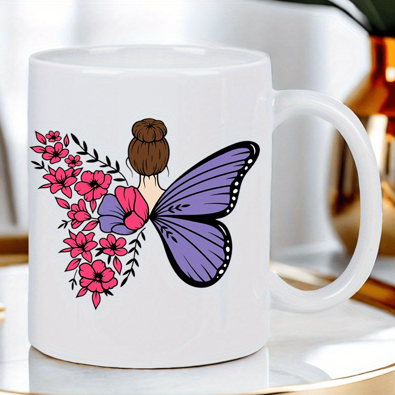 Butterfly and Blossoms Ceramic - огляд і ціна Morning Tea Coffee