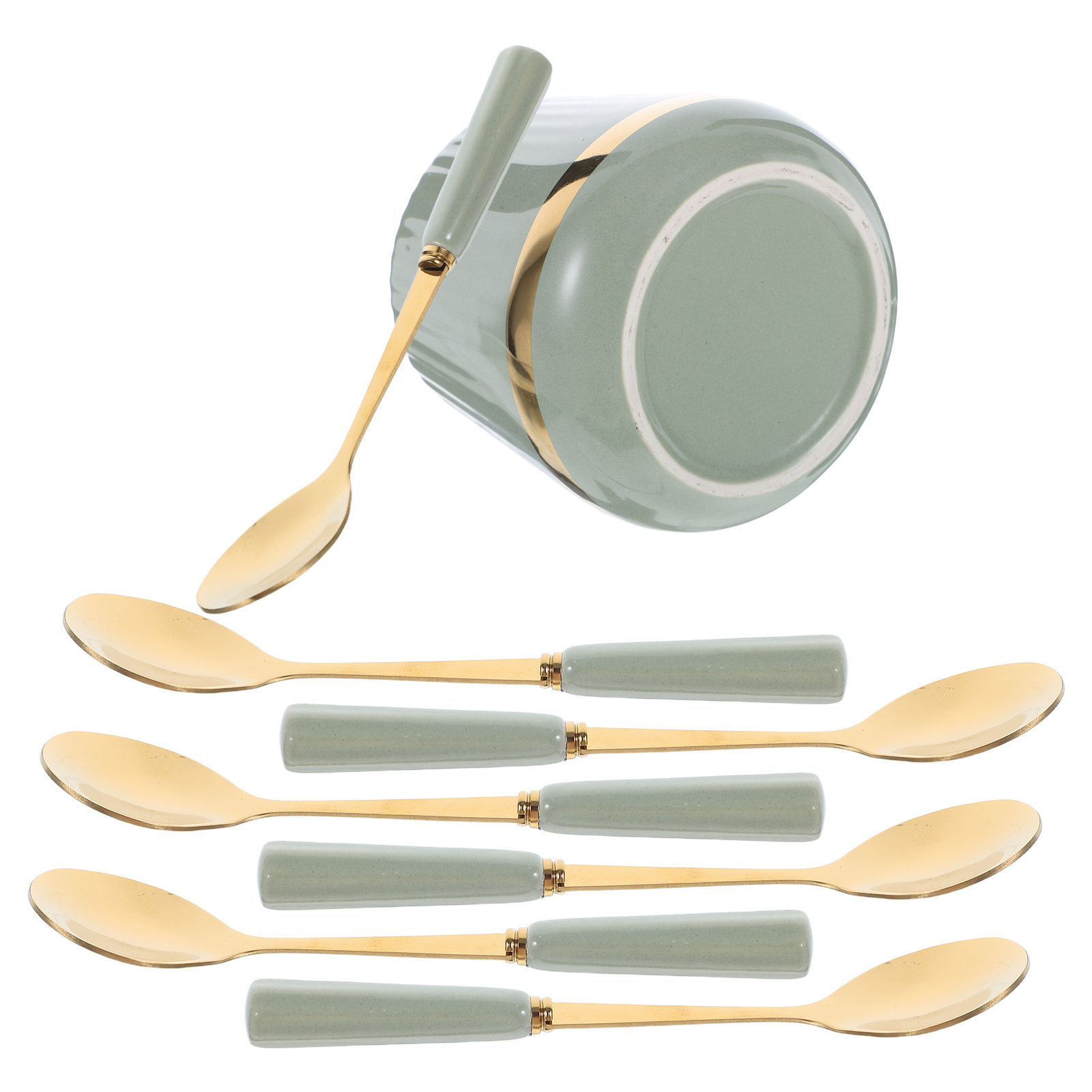 7Pcs Coffee Spoons Set Mini De - огляд і ціна Coffee Tea Jar Set