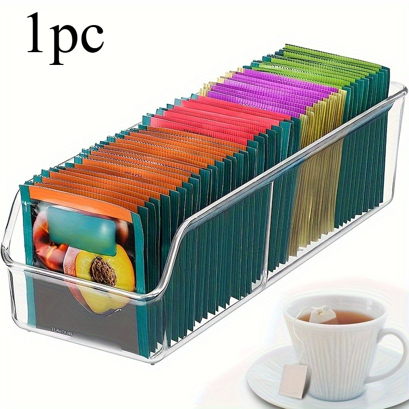 1pc Clear Tea Bag Organizer Bo - огляд і ціна Coffee Tea Box