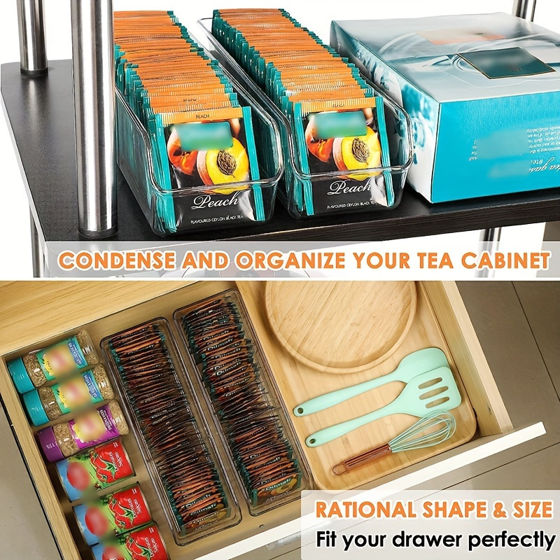 1pc Clear Tea Bag Organizer Bo - огляд і ціна Coffee Tea Box