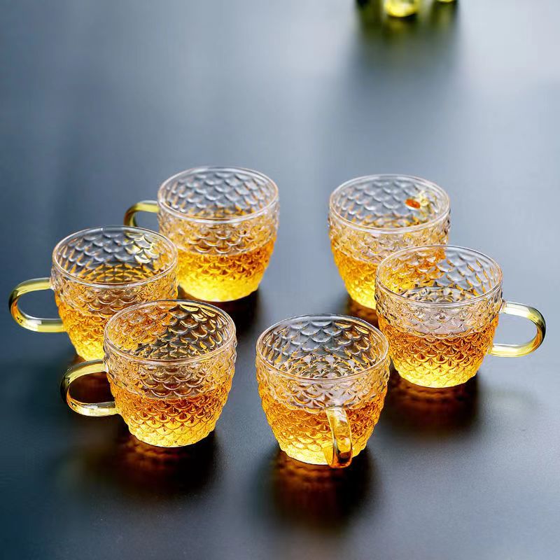 Glass Tea Cups small Cups Home - огляд і ціна Coffee Tea And Sugar Set