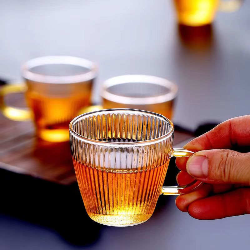 Glass Tea Cups small Cups Home - огляд і ціна Coffee Tea And Sugar Set