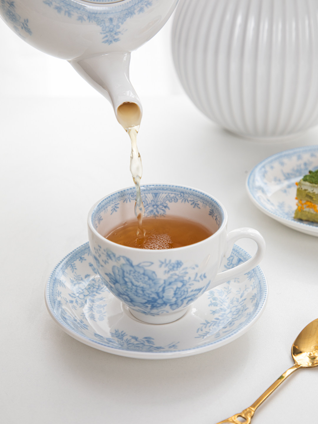 House, retro blue peony aftern - огляд і ціна Coffee Tea Jar Set