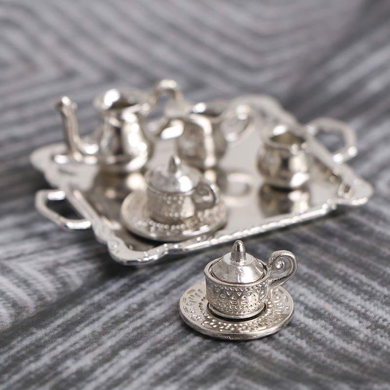 10pcs/Set 1/12 Dollhouse Minia - огляд і ціна Coffee Tea And Sugar Set