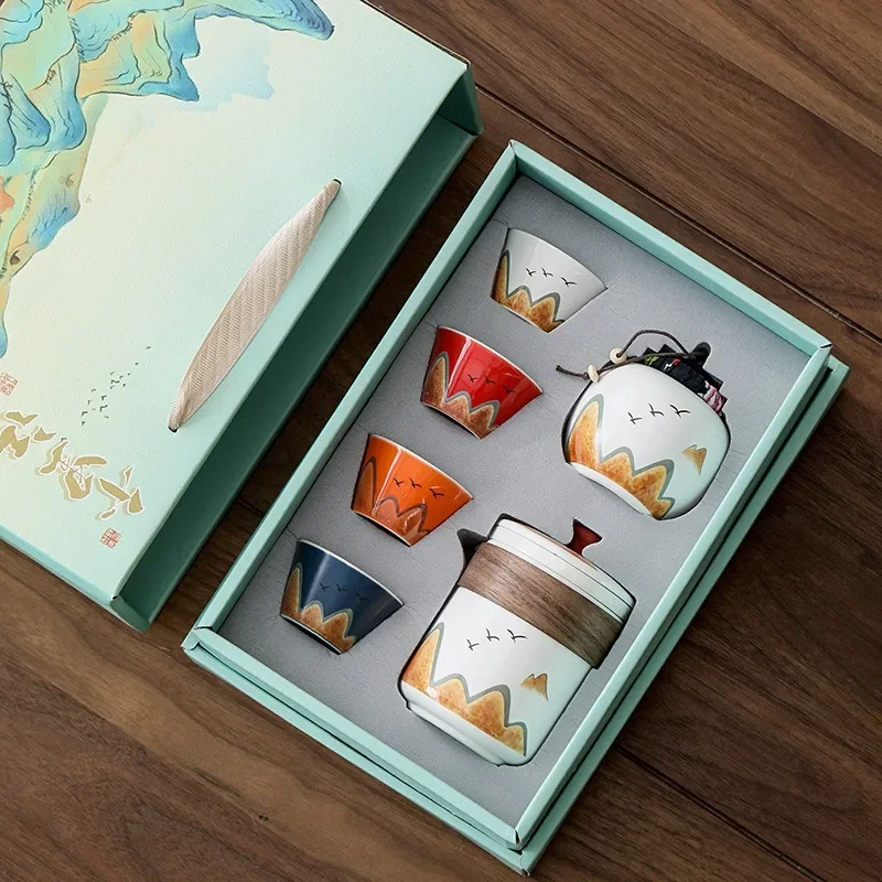 Gift Box,Chinese Style Ceramic - огляд і ціна Coffee Tea Jar Set