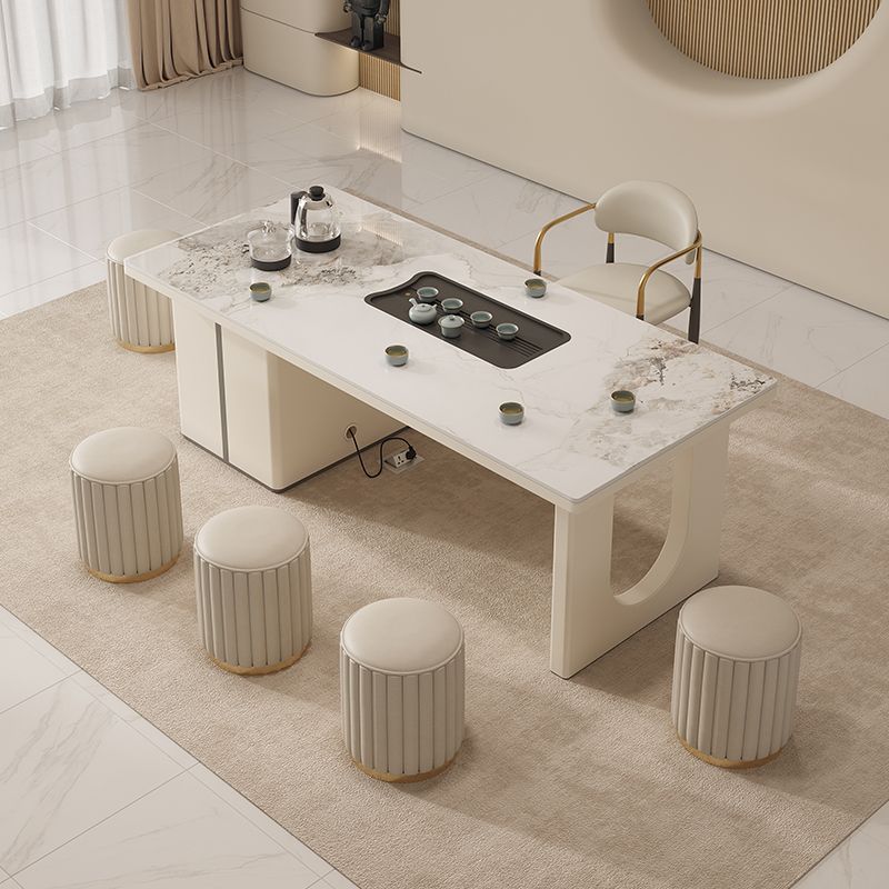Rock slab tea table, tea table - огляд і ціна Coffee Tea And Company