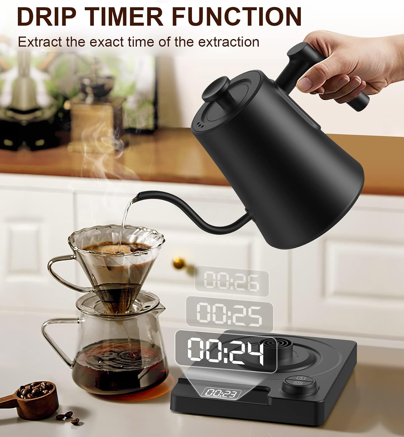 Gooseneck Electric Kettle with - огляд і ціна Coffee Tea Images