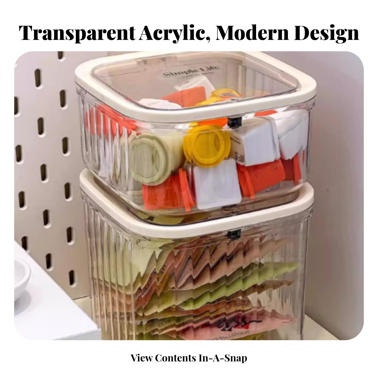 Plastic Tea Bag Storage Box La - огляд і ціна Coffee Tea Box