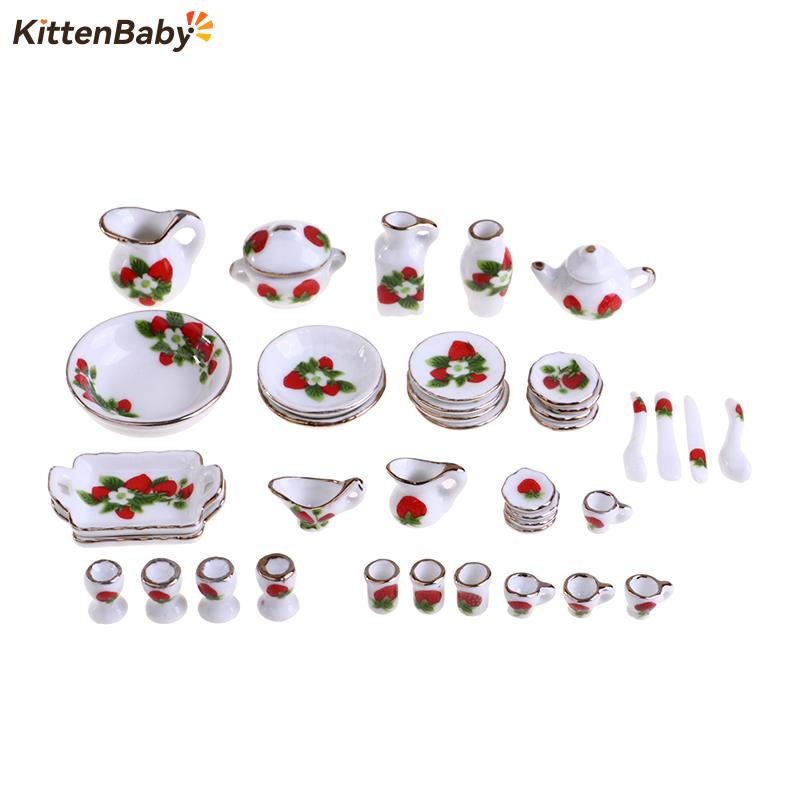 1 Set 1:12 Miniature Doll Hous - огляд і ціна Coffee Tea And Sugar Set