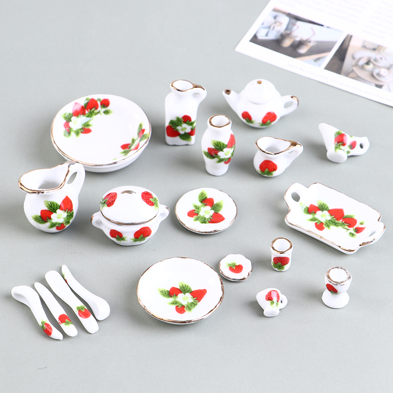 1 Set 1:12 Miniature Doll Hous - огляд і ціна Coffee Tea And Sugar Set