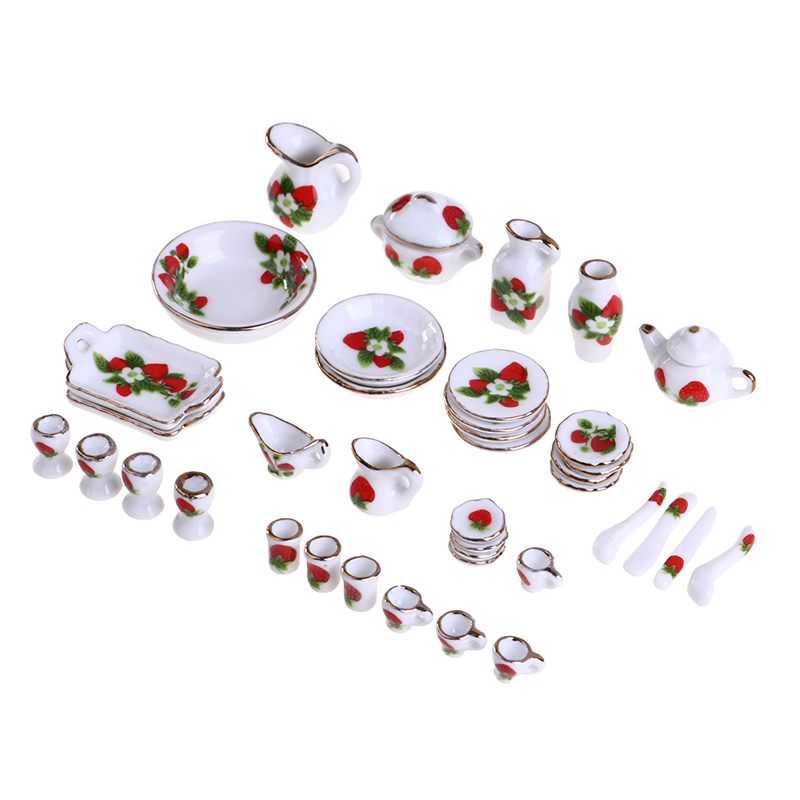 1 Set 1:12 Miniature Doll Hous - огляд і ціна Coffee Tea And Sugar Set