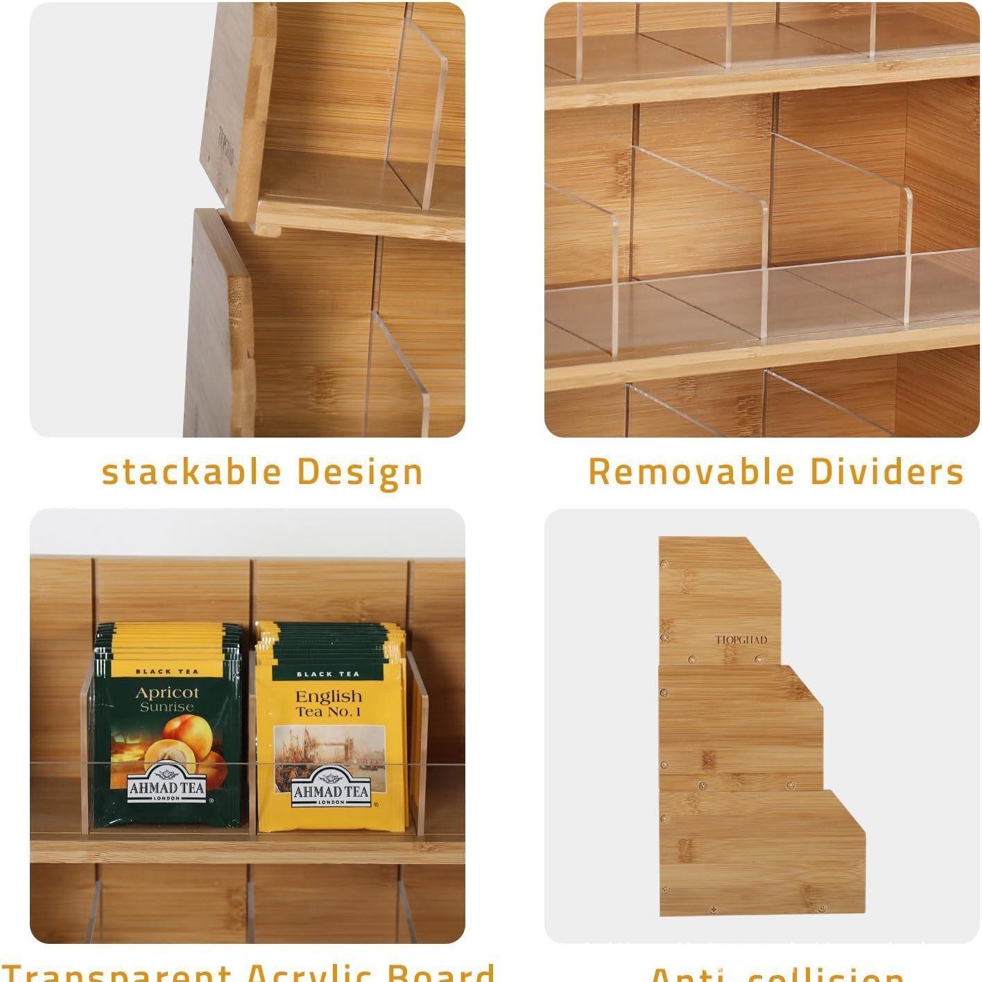 Bamboo Tea Bag Storage Box Thr - огляд і ціна Coffee Tea Room
