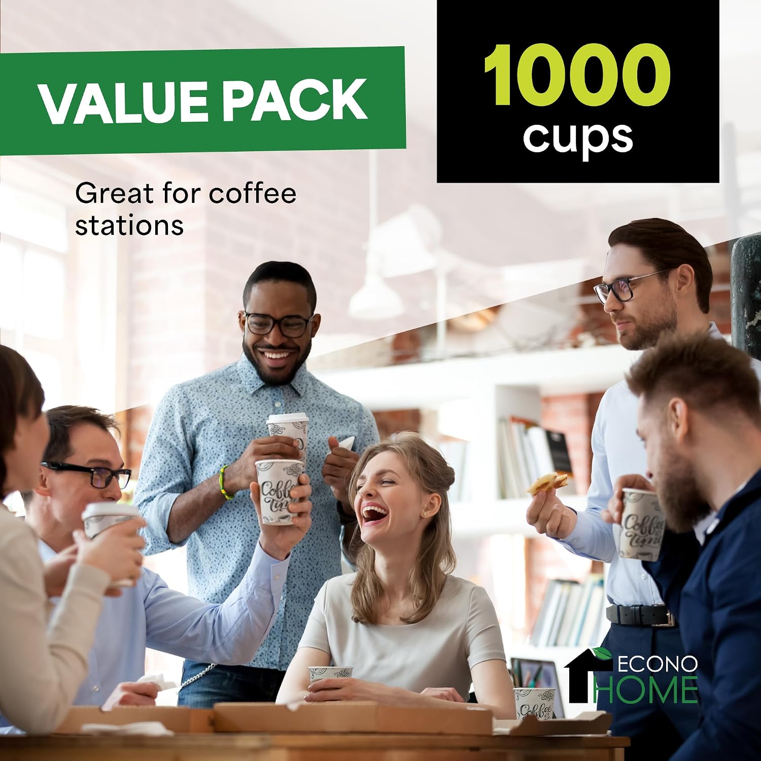 1000 Pack 8 oz Disposable Coff - огляд і ціна Coffee Tea Images