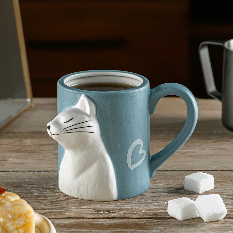 1pcs Kiss Cat Ceramic Mugs for - огляд і ціна Morning Tea Coffee
