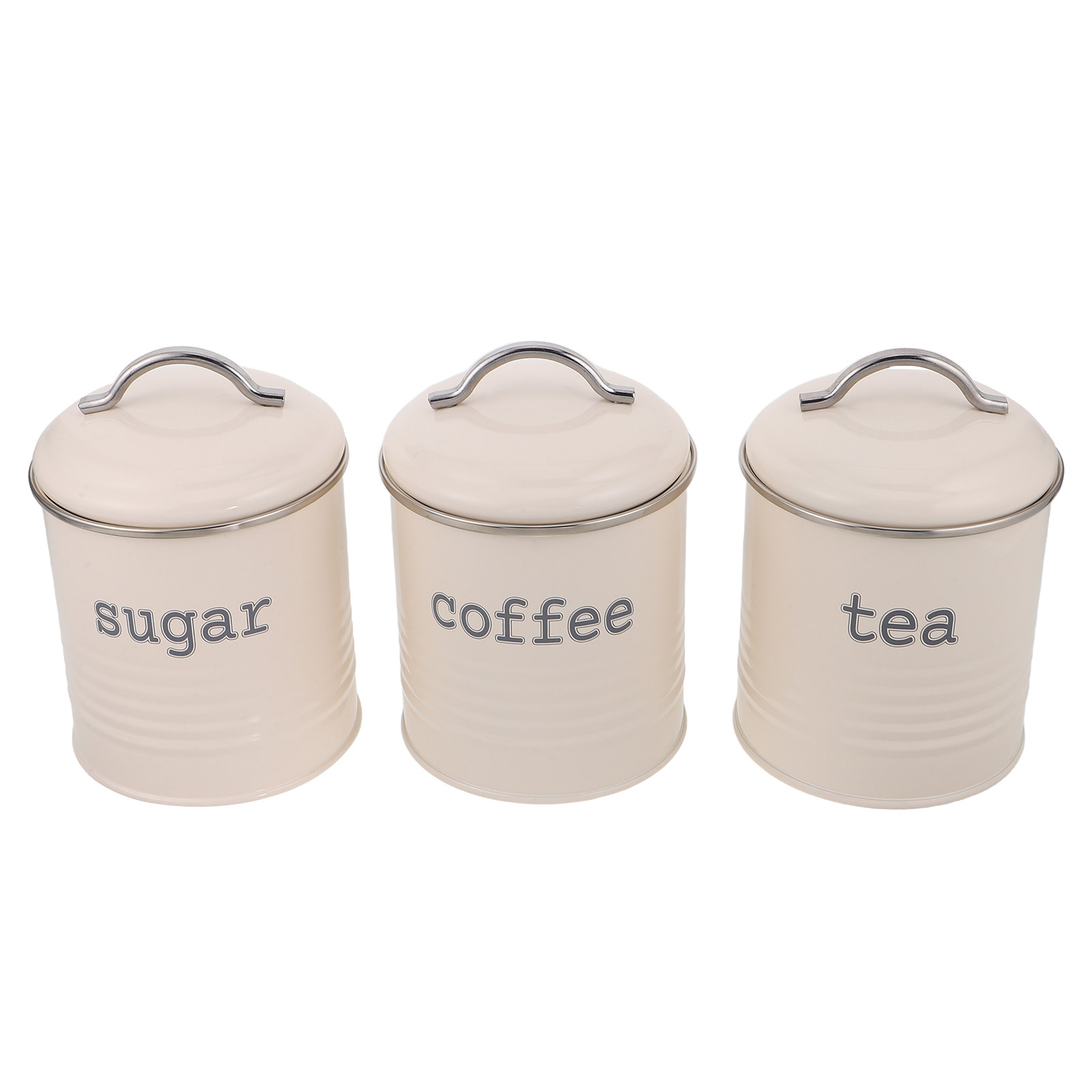 3Pcs Sealed Coffee Bean Contai - огляд і ціна Coffee Tea Jar Set