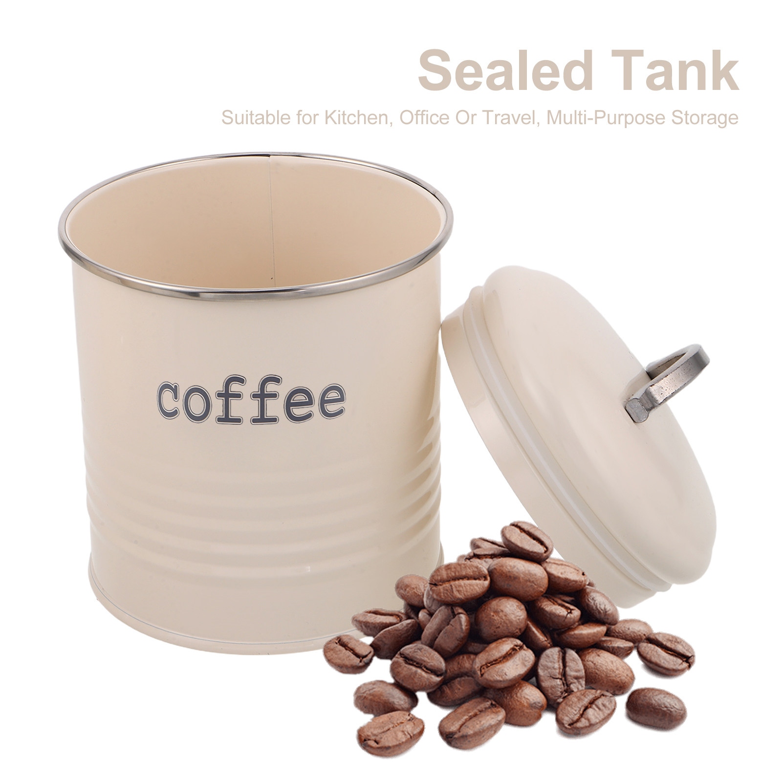 3Pcs Sealed Coffee Bean Contai - огляд і ціна Coffee Tea Jar Set